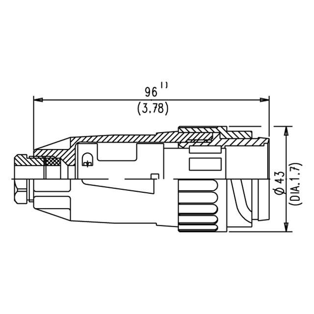 C016 10I014 003 2 Amphenol Tuchel Industrial  Circular Connector Housings